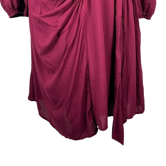 NEW WITH TAGS ENTRO LONG SLEEVED WRAP MINI DRESS - Picture 7 of 15